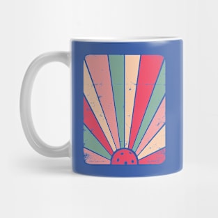 Vintage Pickleball Sunburst 1970s Retro Sun Ray Pickler Mug